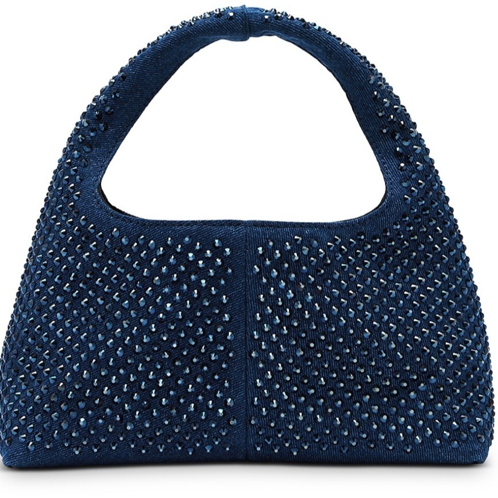 Marc Jacobs The Crystal Denim Mini Sack Bag - Picture 6 of 6